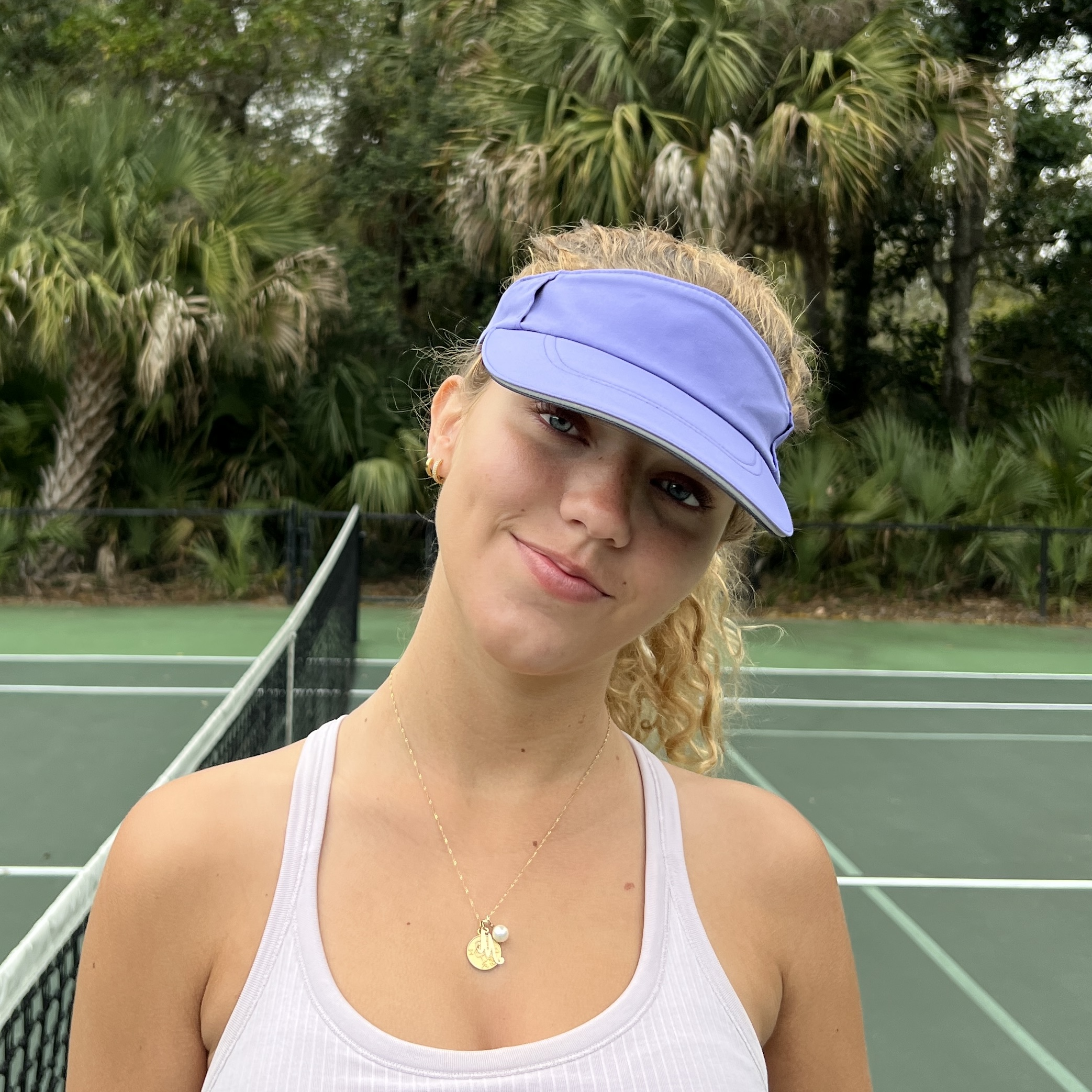 Women's tennis visor in lavender