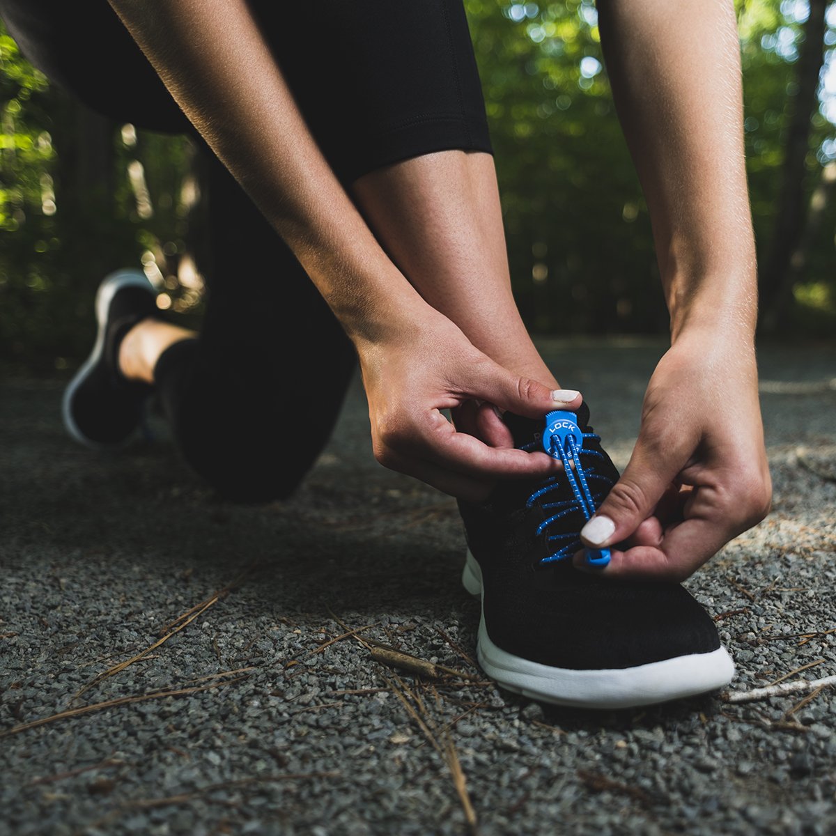 Lock laces for running