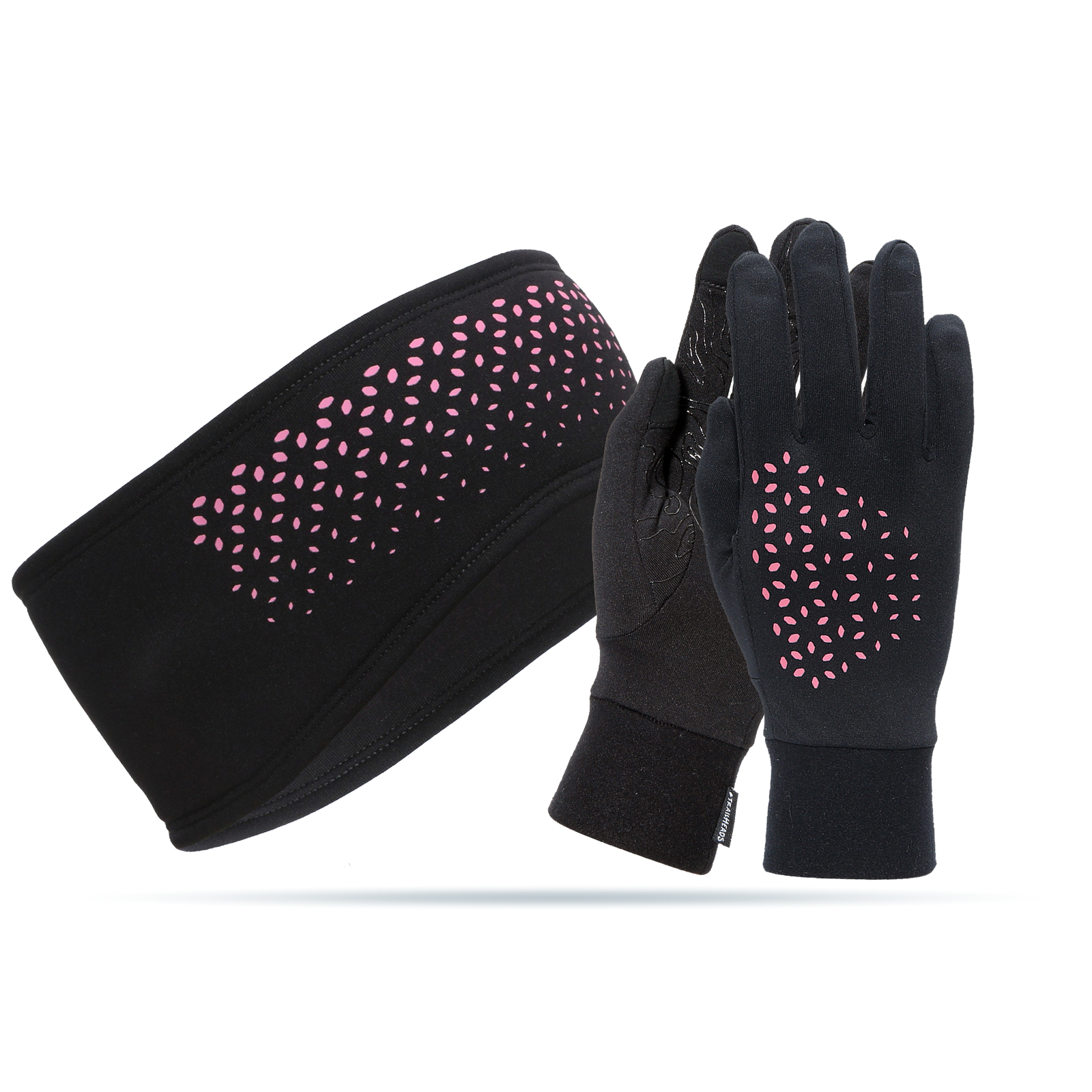 Women's Reflective Running Headband and Gloves