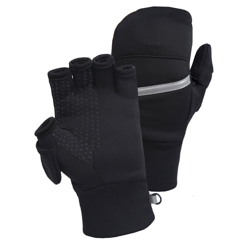 Convertible mitten gloves for running in winter